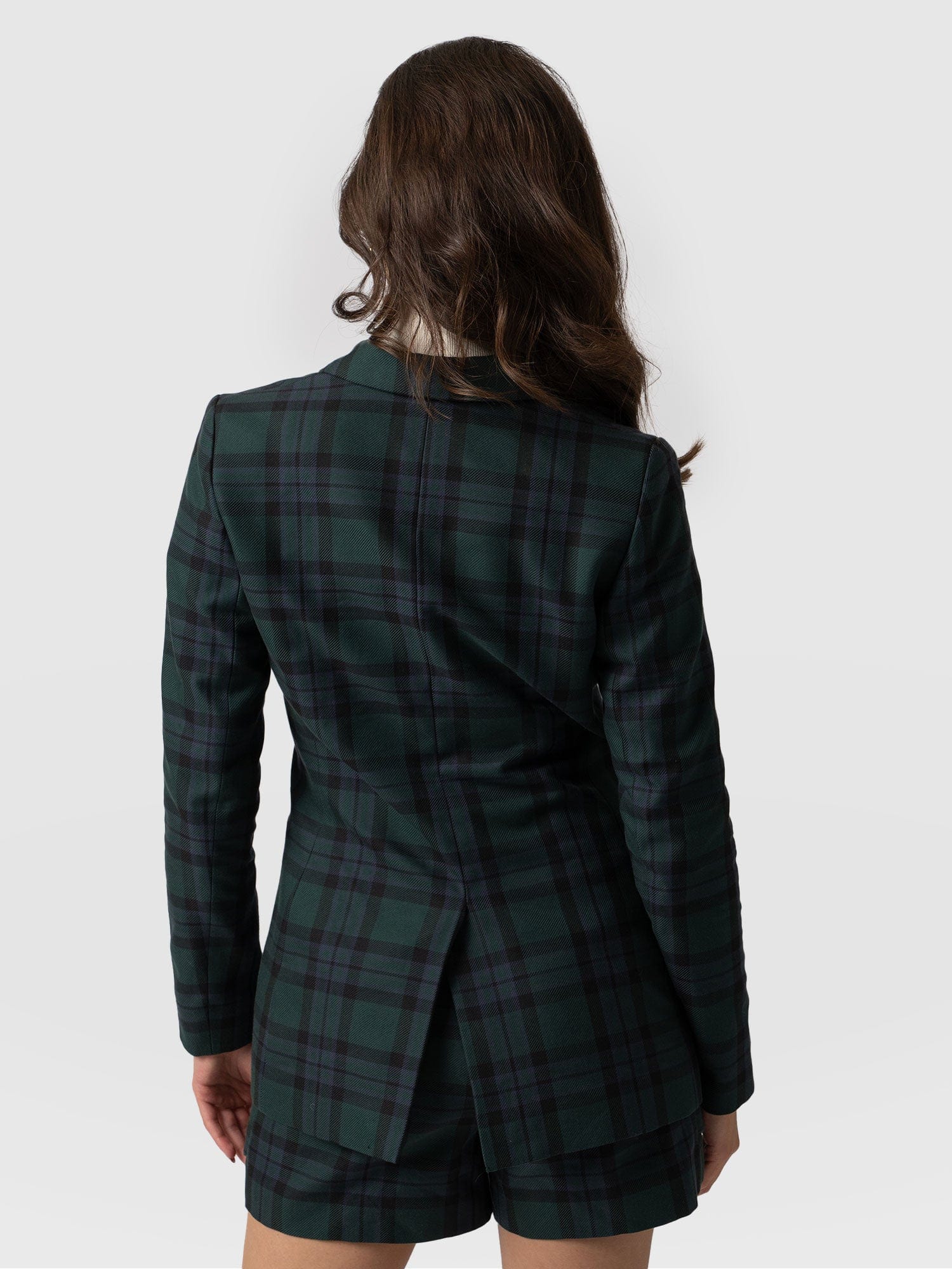 Cambridge Blazer Green Check - Women's Blazers | Saint + Sofia® UK